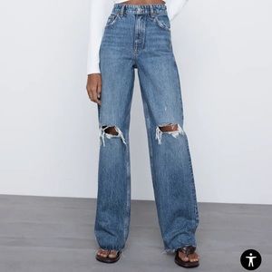 High Rise Wide Leg Jeans